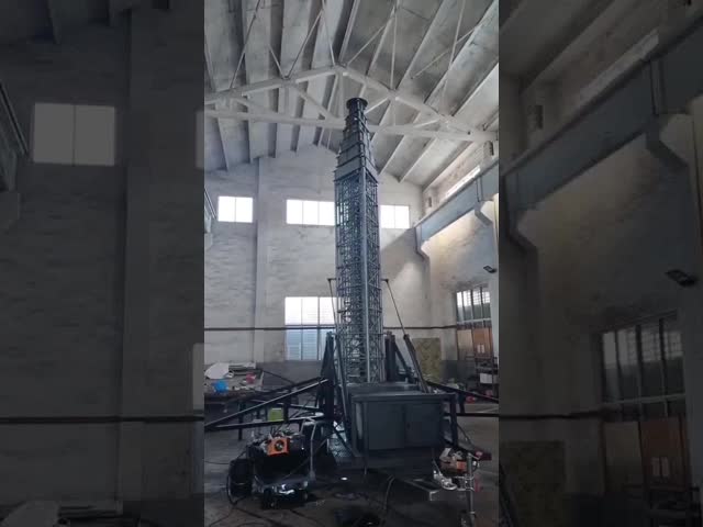 Портативная башня сотовой станции Портативная телескопическая башня COW 30 м видео