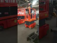 вес нетто 400КГ ножничного подъема воздушной тяжелой емкости платформы 1.2М*0.8М video