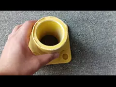 Yellow FRP Fiberglass SMC Handrail Base FRP Tube Construction Base Accessaries