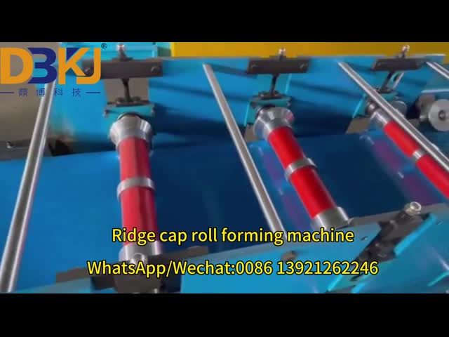CR12 Mould Steel Ridge Cap Roll Forming Machine Color Steel 0.3-0.7mm