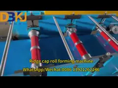 CR12 Mould Steel Ridge Cap Roll Forming Machine Color Steel 0.3-0.7mm