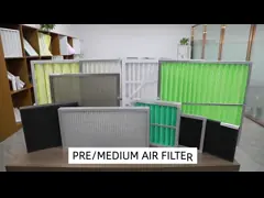 G4 F5 F6 F7 F8 F9 H13 H14 Мини-фликеровый фильтр с активированным углеродом для домашнего кондиционирования video