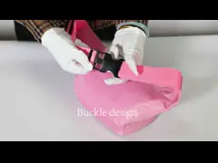 Saco de cintura de cor rosa