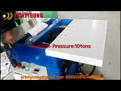 YP-480 Hydraulic Hard Cover Book Presser Machine 10 Tons Nominal Pressure video