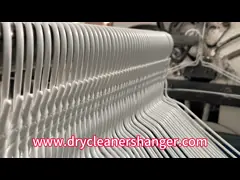 Прочный материал Пластмассовый покрытый проволочный вешал для управления гардеробом video