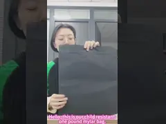 1 фунт детский защищенный от запаха мешки Mylar для упаковки травы video