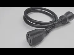 250V UL USA Power Cord Extension 3 Pin Plug naar 5-15R 10-15A