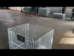 Galvanized Wire Mesh Storage Cages 50x50mm 1200x1000x890mm video