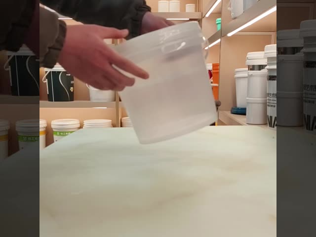 1L-25L recipientes de balde de plástico transparente com tampa resistente ao esforço
