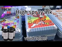 High Drop High Spray UV Ink Compatible Ricoh GH2220 G5i For Plastic Leather Acrylic video
