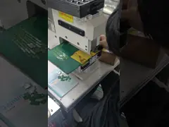 Linear Blade PCB V Cut Machine With Solid Iron Frame For 50mm High Components video
