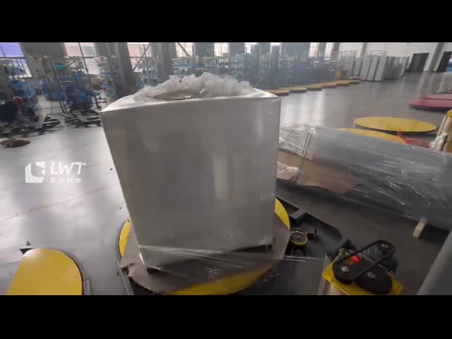 Полноавтоматическое оборудование для упаковки поддонов в упаковочную пленку с предварительной растяжкой видео