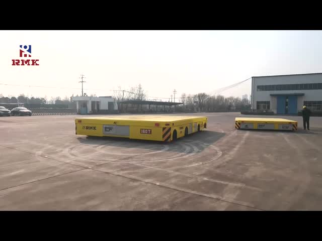 40 тонн Четырехколесный рулевой всенаправленный колесный транспортный тележ для доставки материалов