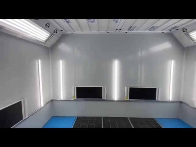 ハロゲン赤外線暖房でカスタマイズされた効率的なバススプレーブース