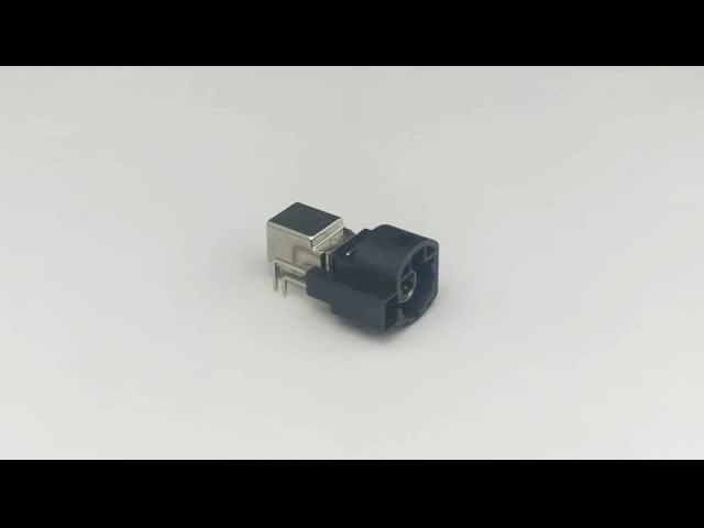 4+2 color automotriz del negro del conector del Pin FAKRA HSD para el soporte del PWB El video