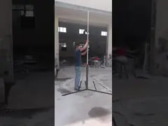 подталкивать антенну мачту рукой подталкивать столб телескопический столб 12м легкий вес 40ft video