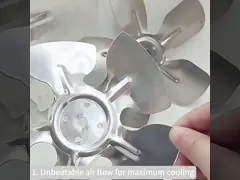 Специализированные алюминиевые лезвия вентиляторов системы HVAC и охлаждающие башни video