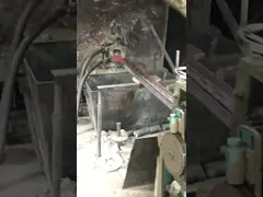 Водяное охлаждение Медленный стержень непрерывный литейный станок для запчастей ковальной обработки video