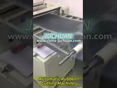 AC 220V автомата для резки резиновой прокладки CNC регулируемой ширины автоматический video