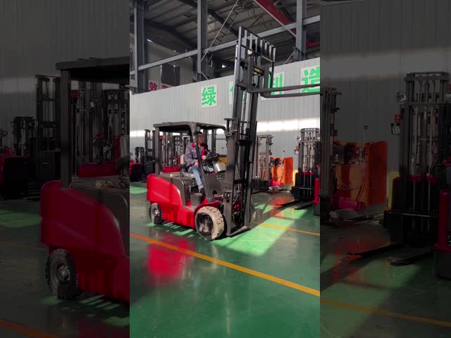 4m 5m 6m 4輪の電気フォークリフト 固体車輪 4輪の電気フォークリフト CE