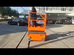 Сверхмощная высота деятельности 3.8M-6.7M склада подъема платформы video