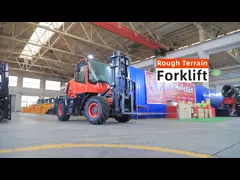 Крос-Контри Внешний 3.5t 5t 6t 12t 4X4 4WD Гидравлический внедорожный дизельный вилочный погрузчик video