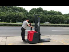 Battery Operated Reach Electric Stacker Truck Lifting Speed 0.15m/S