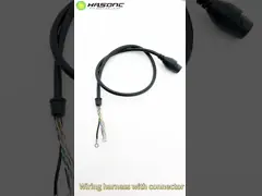 1.25-8 Сборка силовых кабелей с булавками Rj45 Черный водонепроницаемый силовой провод 034 video