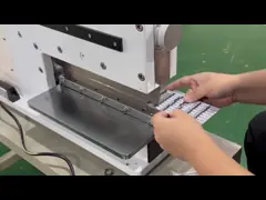 Автоматический режущий инструмент PCB пневматический для алюминиевого быстрого хода доски video