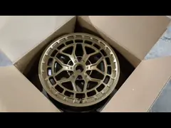 Глянцуйте оправы подгонянные чернотой сплава 22 для Феррари Калифорнии/22 выкованных 2-ПК дюймов оправ сплава video