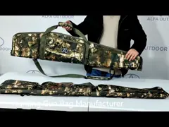 ALFA 52 Inch Long Waterfowl Shotgun Case With Accessories Pocket And Adjustable Shoulder Strap For Outdoor Hunting