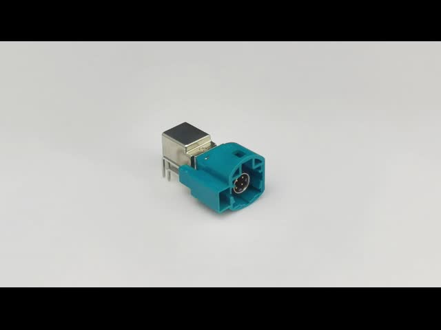 直角PCBの台紙HSDのコネクター自動車コードZ Waterblue色