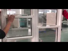 Double Hung UPVC Glass Vertical Window Modern Up Down Sliding Design
