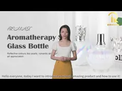 Дизайн Luxury Glass Косметическая упаковка 100 мл Многоцветная полосатая video
