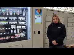 Умный Wifi Наружный пользовательский электронный холодильник охлаждение Продовольственный торговый шкаф Система цифровой торговой автомат video