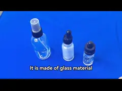 Luxury 15ml 20ml 30ml 50ml Пустое эфирное масло Матовое белое Мороженное янтарное эфирное масло стекло Капельное бутылочко video