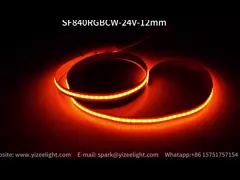 12 мм RGB CCT COB светодиодная лента DC 24V RGB светодиодная лента Dot Free RGBWW световая лента