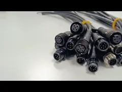 Специализированные M12 A тип IP68 водонепроницаемые проволочные решетки для автомобильной безопасности / промышленного оборудования video