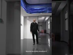 Синяя двойная дорожка огнеупорная роликовая завеса с формованной прочностью video