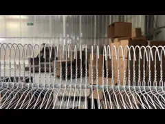 Laundry Master Notched-End 16inch 14.5 Gauge Wire Hanger for Laundry Services video