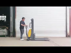 штабелеукладчик 24V 120Ah ручной Walkie привел ODM в действие OEM штабелеукладчика паллета video