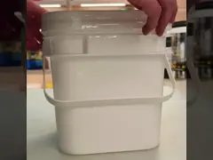 100% PP 2L 3L 5L 10L Square Shaped Plastic Bucket Anti Fall Screen Printing video