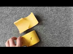 FRP Fence Pipe Connector Elbow Base Three Way Yellow SMC Fittings