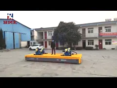 Self Propelled Battery Operated Transfer Trolley Industrial Heavy Load video