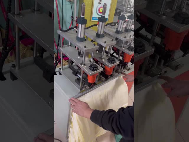 PLC Control Air Filter Manufacturing Machine With 99.99% Filtration Efficiency External Frame And Internal Frame Fixing