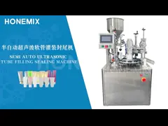 Ротационный УЗИ пластиковой трубы заполнения и уплотнения машины полуавтоматический video