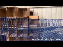 16-Inch Painted Blue Color Laundry Wire Hanger, 14.5 Gauge For Laundry Shops video