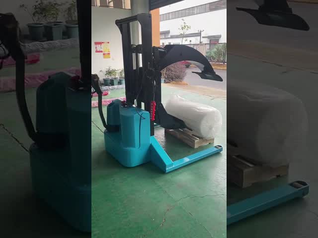新しい 500-1500 kg の負荷容量を持つ電動パレットリフトスタッカー