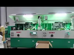 2 Colors Screen Printing Machine Flat Or Oval Bottle Double Sides Printing Equipment