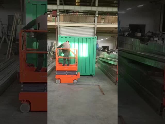Altura dobrada 0.8M Warehouse Mini Scissor Lift para a logística